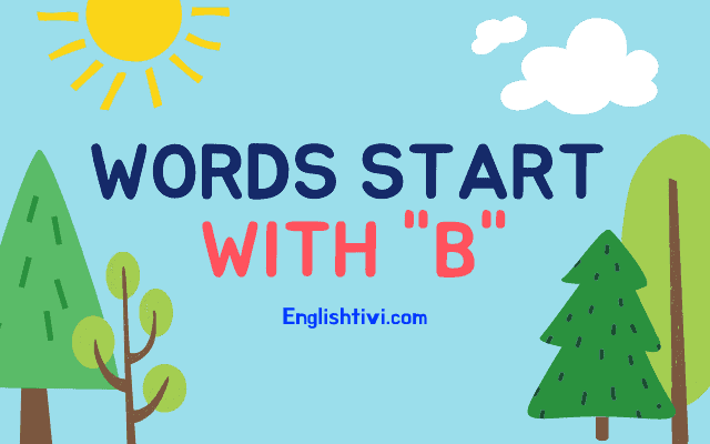 555+ Words That Start With B  English Words Starting With B