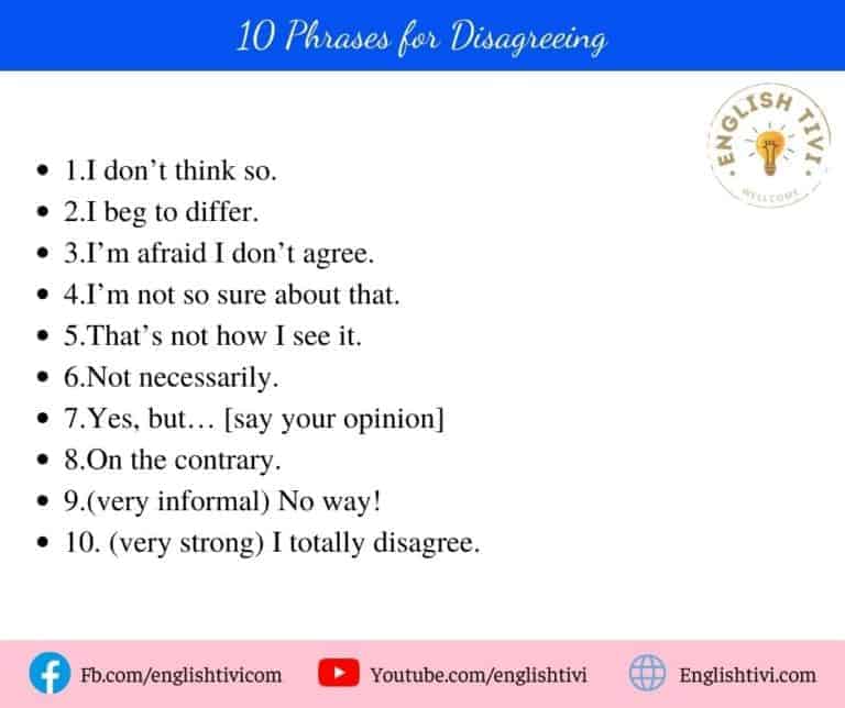 200+ Common English Phrases & Idioms For Beginners - Englishtivi