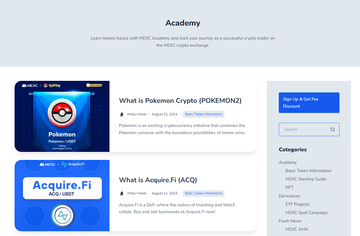 mexc review Blog Academy