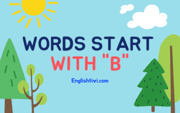 What Words Start with B – New English Words with Meaning Englishtivi
