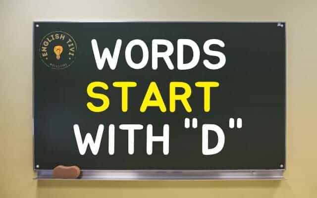 What Words Start With D New English Words With Meaning Englishtivi