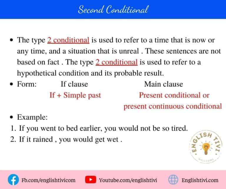 Conditional Sentences, If-clauses type 0, 1, 2, 3 & Mixed - Englishtivi