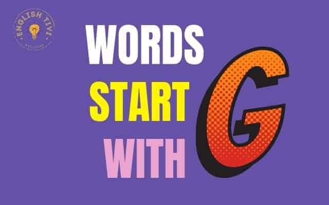Words-Start-with-G