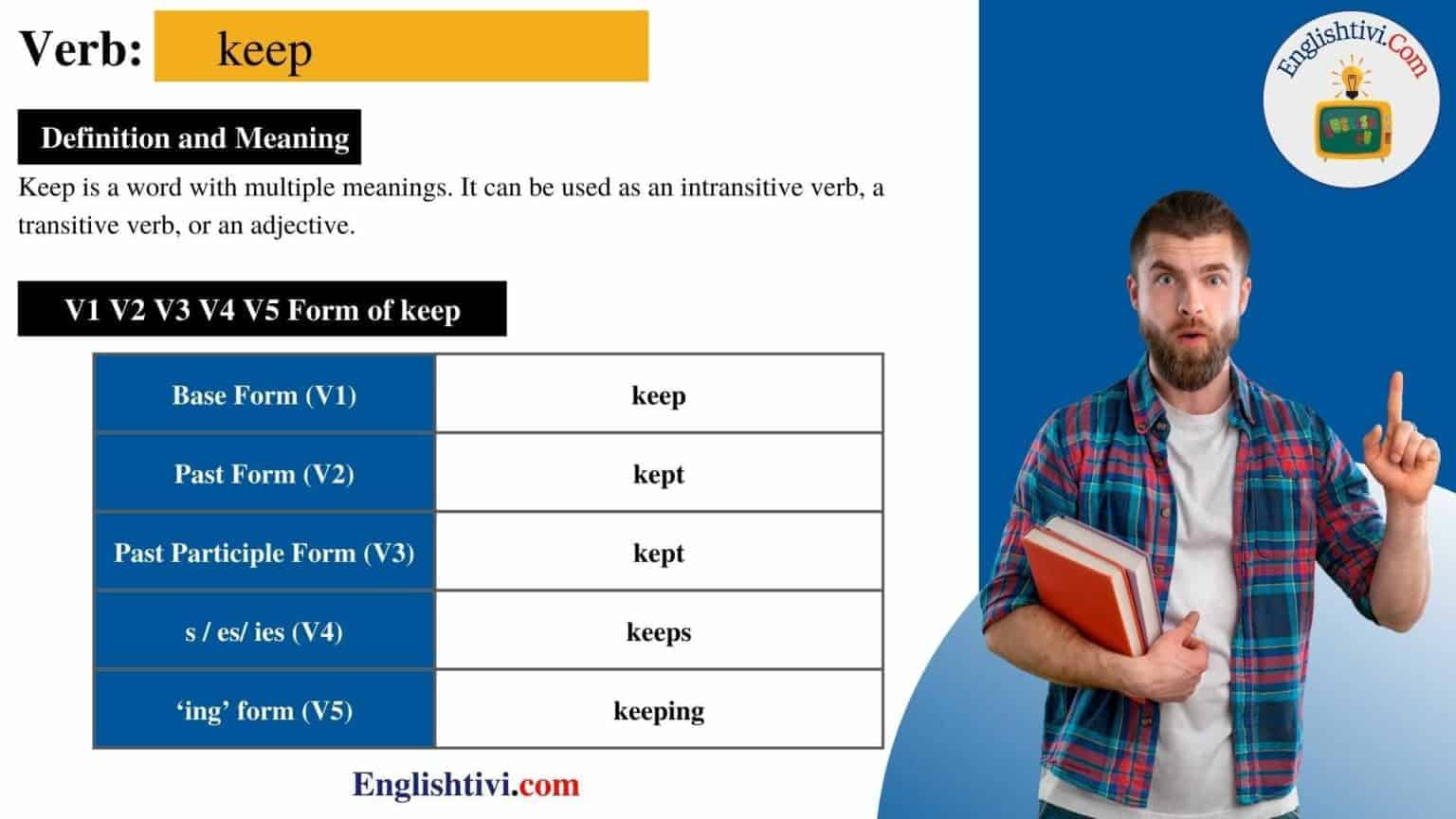 keep-v1-v2-v3-v4-v5-base-form-past-simple-past-participle-form-of