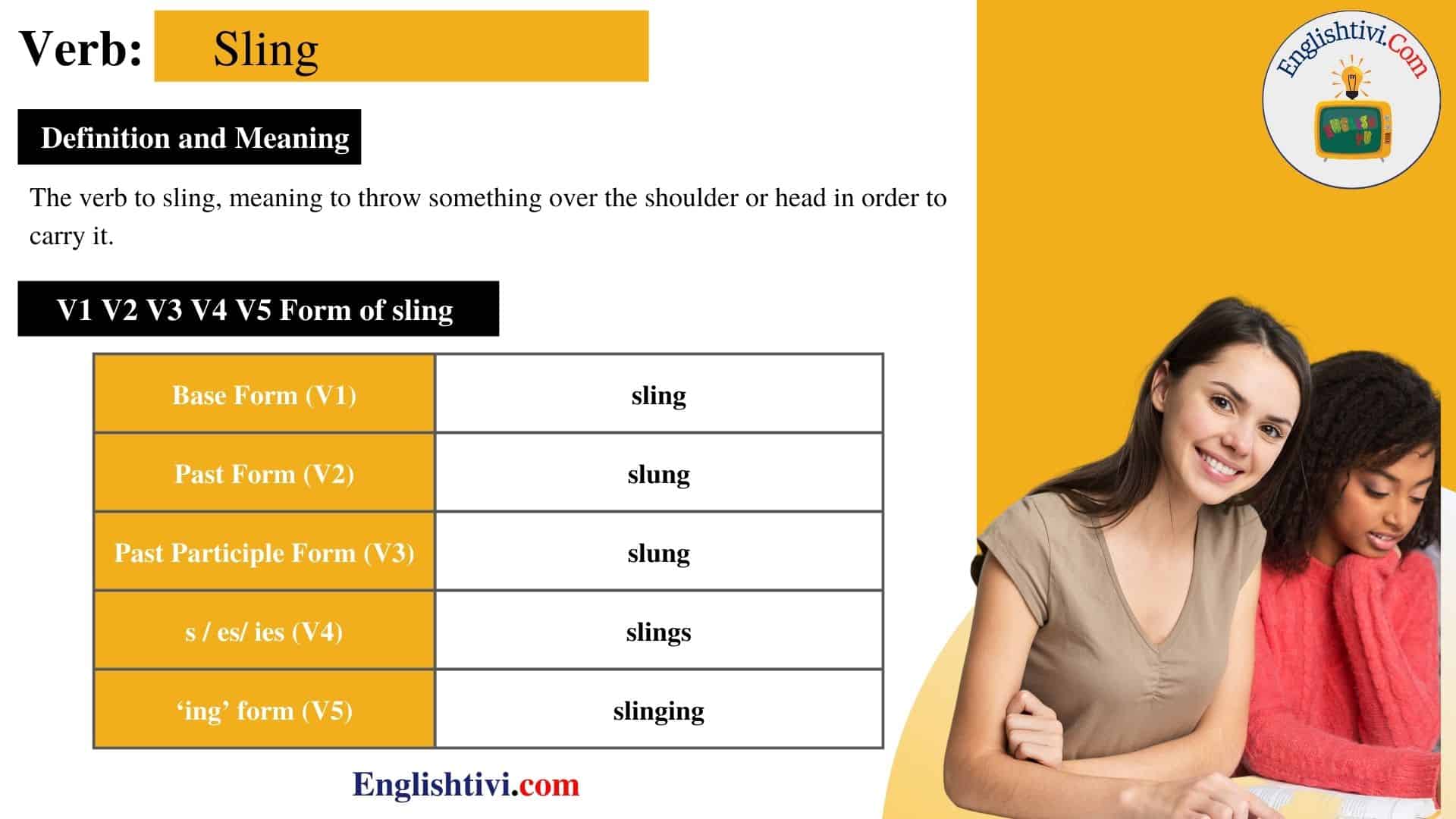 Baby Sling Verb At Edna Weiss Blog