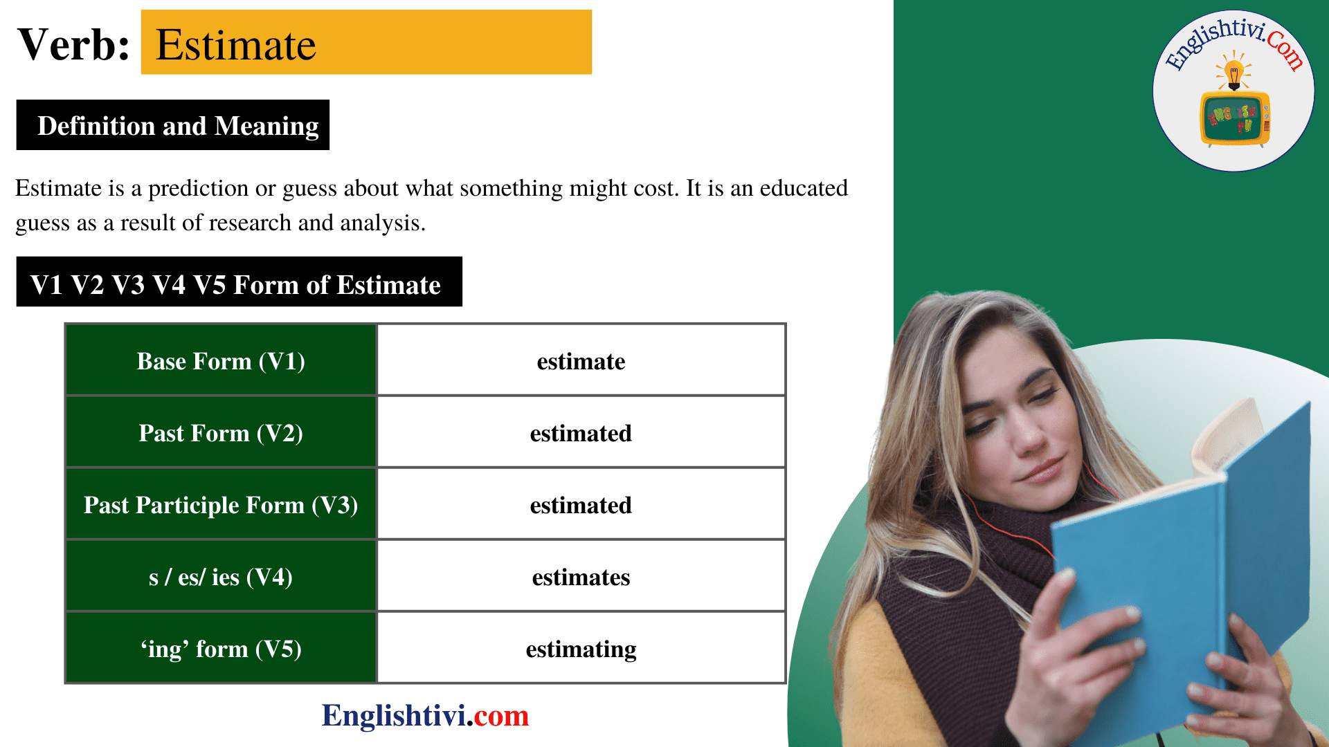 estimate-v1-v2-v3-v4-v5-base-form-past-simple-past-participle-form-of