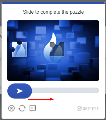 slide to complete the puzzle sign up huobi