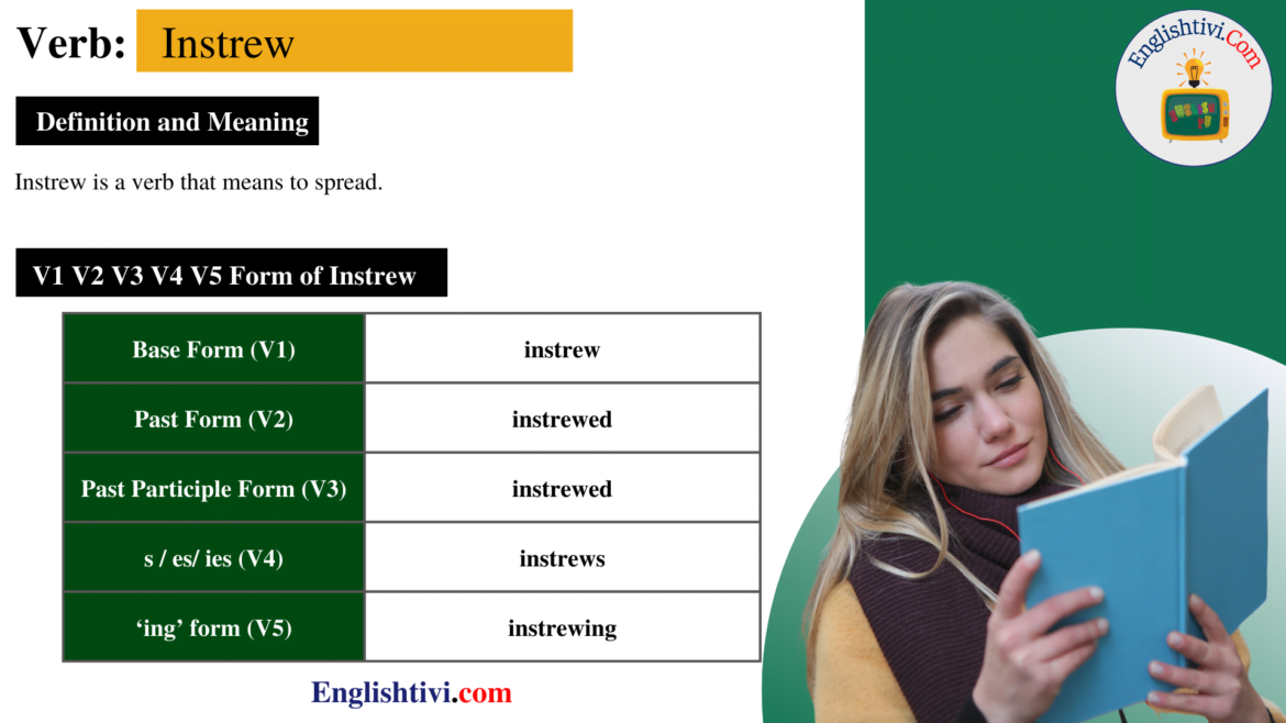 Instrew V1 V2 V3 V4 V5 Base Form, Past Simple, Past Participle Form of Instrew