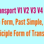 Transport V1 V2 V3 V4 V5 Base Form, Past Simple, Past Participle Form of Transport