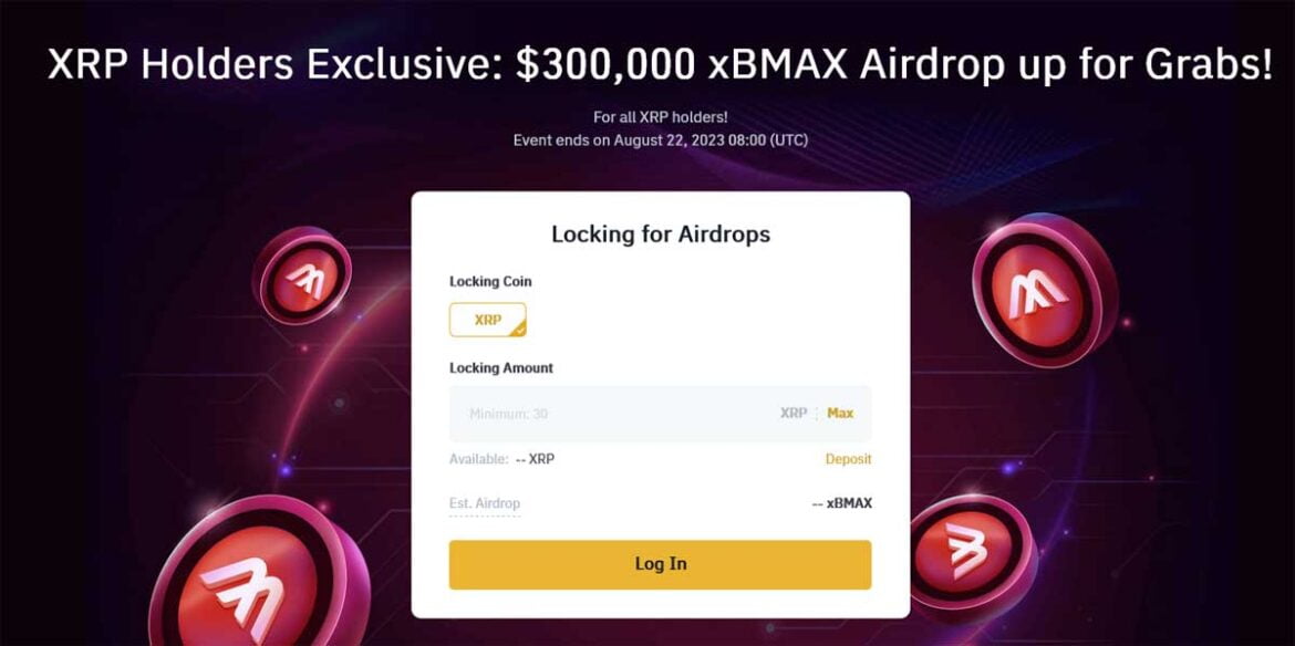 xBMAX Airdrop – Free BMAX Tokens on XRP Hold at Bitrue